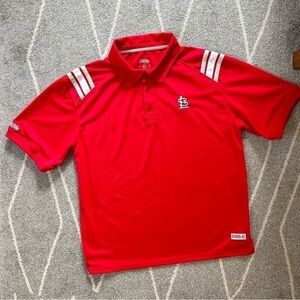 Stitches St. Louis Cardinals Embroidered Polo Shirt